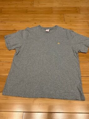 Brooks Brothers Gray Short Sleeve Crewneck Tee with Small Logo